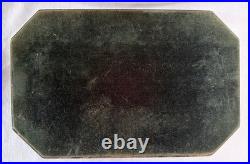 Antique Inlaid Mahogany Cigar Box Tin Lined Humidor