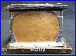 Antique J. G. Grogan & Co. Silver and copper mounted Art Nouveau humidor