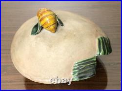 Antique Japanese Banko Ware Tobacco Jar Humidor Trawlerman Sailor Fisherman Head