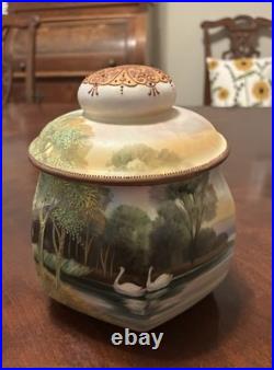 Antique Japanese Nippon Moriage Morimura Brothers Humidor