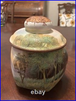 Antique Japanese Nippon Moriage Morimura Brothers Humidor