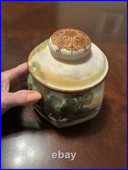 Antique Japanese Nippon Moriage Morimura Brothers Humidor