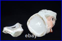 Antique Jester Clown Majolica Pottery Humidor Tobacco Jar Austrian