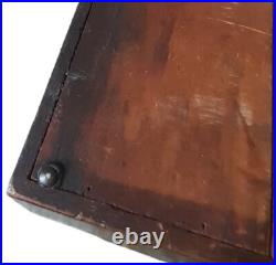 Antique Jewett Humidor Copper Lined Wood Large with Plaque Antique Jewett Humidor Copper Lined Wood Large with Plaque