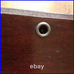 Antique Jewett Humidor Copper Lined Wood Large with Plaque Antique Jewett Humidor Copper Lined Wood Large with Plaque