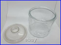 Antique LA PALINA CIGARS Glass Counter Top Store Advertising Display Humidor Jar