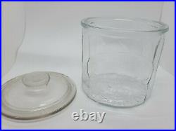 Antique LA PALINA CIGARS Glass Counter Top Store Advertising Display Humidor Jar