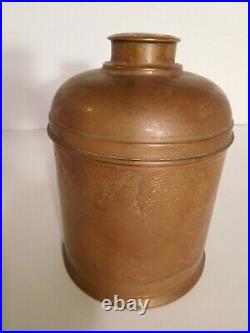 Antique Large Copper Round Humidor