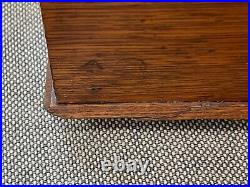 Antique Likely English Oak Wild Cigar Humidor Box