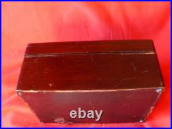 Antique Lockable Zinc Lined CIGAR HUMIDOR By Trademark C. N. Swift New York