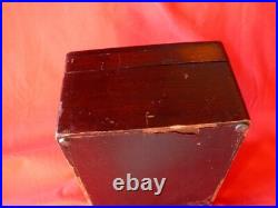 Antique Lockable Zinc Lined CIGAR HUMIDOR By Trademark C. N. Swift New York