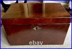 Antique Mahogany Humidor 7.5x10.5x6.25