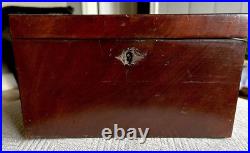 Antique Mahogany Humidor 7.5x10.5x6.25
