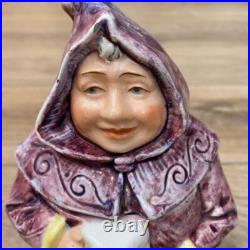 Antique Majolica Monk Tabacco Jar Humidor Ceramic Fat Friar Boho Decor Read Antique Majolica Monk Tabacco Jar Humidor Ceramic Fat Friar Boho Decor Read