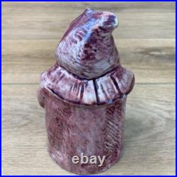 Antique Majolica Monk Tabacco Jar Humidor Ceramic Fat Friar Boho Decor Read Antique Majolica Monk Tabacco Jar Humidor Ceramic Fat Friar Boho Decor Read