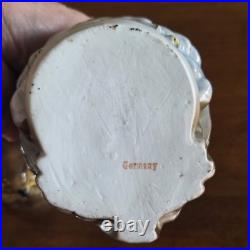 Antique Majolica Owl Figural Tobacco Jar Humidor Germany 7 Art Nouveau