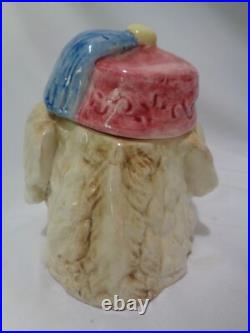 Antique Majolica Pig with Pipe Figural Tobacco Jar Humidor Antique Majolica Pig with Pipe Figural Tobacco Jar Humidor