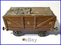 Antique NER Railway Co Model Coal Wagon 1902 Table Humidor CIGAR Oak Box