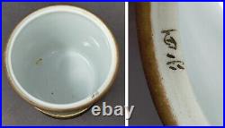 Antique NORITAKE Smoking Theme Humidor Tobacco Jar, Morimura Bros Nippon Mark
