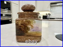 Antique Nippon Horse Humidor Jar Morimura Old Noritake