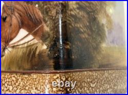 Antique Nippon Horse Humidor Jar Morimura Old Noritake