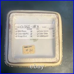 Antique Nippon Horse Portrait Humidor Jar Hand Painted Moriage Beaded Lid Read