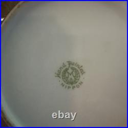 Antique Nippon Horse Portrait Humidor Jar Hand Painted With Ashtray