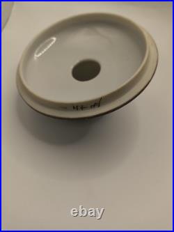 Antique Nippon Tobacco Humidor Jar Raised Relief Pipe Moriage Lid Morimura