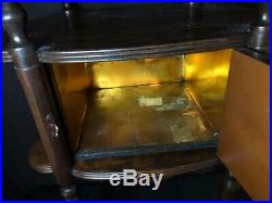 Antique Oriental Vintage Smoker Tobacco Smoking Stand Humidor Table