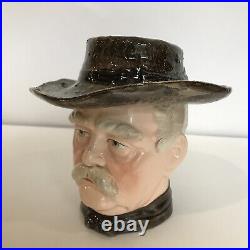 Antique Otto Von Bismarck Majolica Tobacco Jar Humidor
