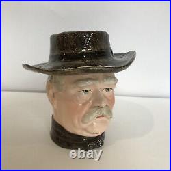 Antique Otto Von Bismarck Majolica Tobacco Jar Humidor