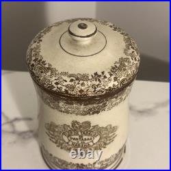 Antique Partagas Havana Cigar Tobacco Jar Humidor Extremely Rare