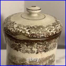 Antique Partagas Havana Cigar Tobacco Jar Humidor Extremely Rare