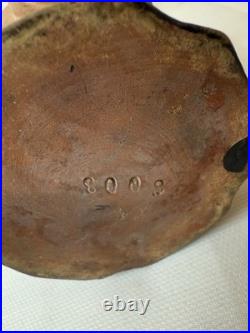 Antique Pipe Tobacco Jar, Terra-Cotta Figural Head