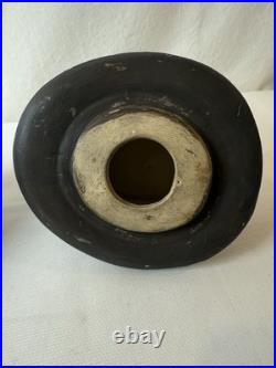 Antique Pipe Tobacco Jar, Terra-Cotta Figural Head