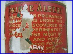 Antique Prince Albert Glass Humidor Pipe & Cigarette Tobacco Factory No 256 N. C