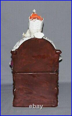 Antique Rare Conta Boehme King Wilhelm Figural Porcelain Tobacco Jar, Germany