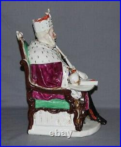 Antique Rare Conta Boehme King Wilhelm Figural Porcelain Tobacco Jar, Germany