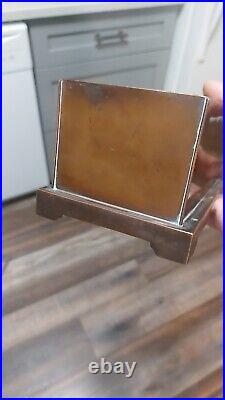 Antique S & E Sterling Silver Ivory Knob Humidor