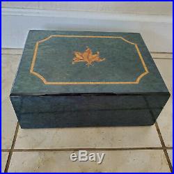 Antique Savinelli 1876 Lacquer Designed Cigar Humidor Box
