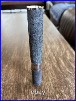 Antique Silver Cigar Tube With Unusual Finish