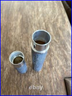 Antique Silver Cigar Tube With Unusual Finish