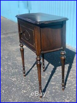 Antique Smoke Stand Table Tobacciana Cigar humidor chest