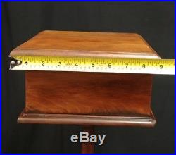 Antique Smoking Wood Stand Ashtray HIDES YOUR BUTTS