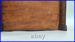 Antique Solid Wood Smokers Cabinet Chest Humidor Bedside Table Carved Accents