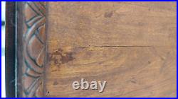 Antique Solid Wood Smokers Cabinet Chest Humidor Bedside Table Carved Accents