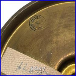 Antique St. Louis Silver Co. Oak Brass Metal Inlay Humidor