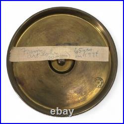 Antique St. Louis Silver Co. Oak Brass Metal Inlay Humidor