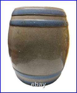 Antique Stoneware Cigar Humidor Barrel Jar Factory 128 9th District PA. No Lid
