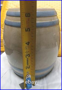 Antique Stoneware Cigar Humidor Barrel Jar Factory 128 9th District PA. No Lid